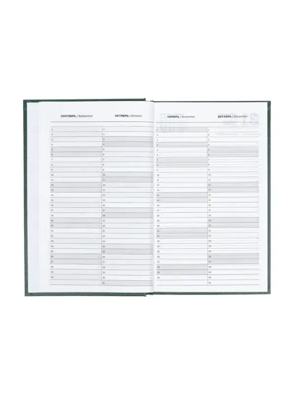 Ежедневник датир 2026г А5 168л б/вин, Зеленый ТЕМНЫЙ Ежедневник датир 2026г А5 168л б/вин, Зеленый ТЕМНЫЙ