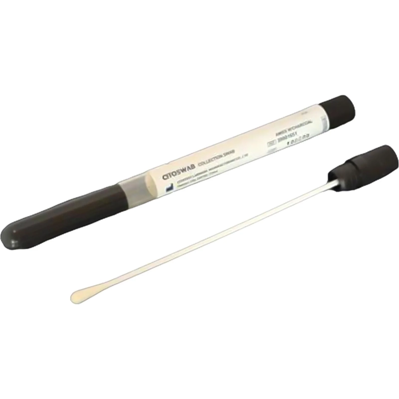 Зонд тампон(тупфер)с транспорт.ср Amies и углем,стер.инд.уп. Китай 100шт/уп