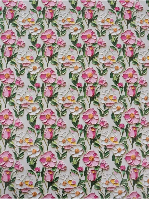 Бумага упаковочная глянцевая &laquo;Цветочная поляна&raquo;, 70&times;100 см