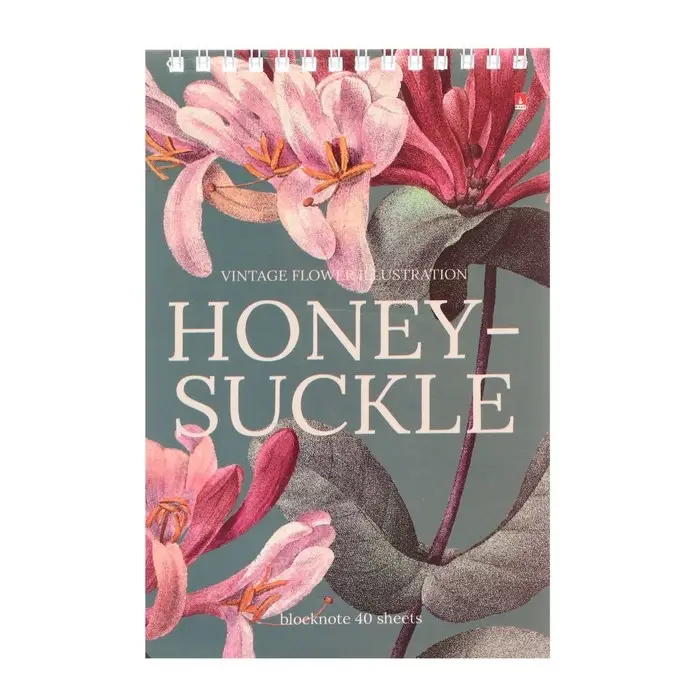 Блокнот А5, 40 листов на гребне Блокнот А5, 40 листов на гребне "Цветы" Паттерн, обложка ламинированный картон, блок 55 г/м2, МИКС