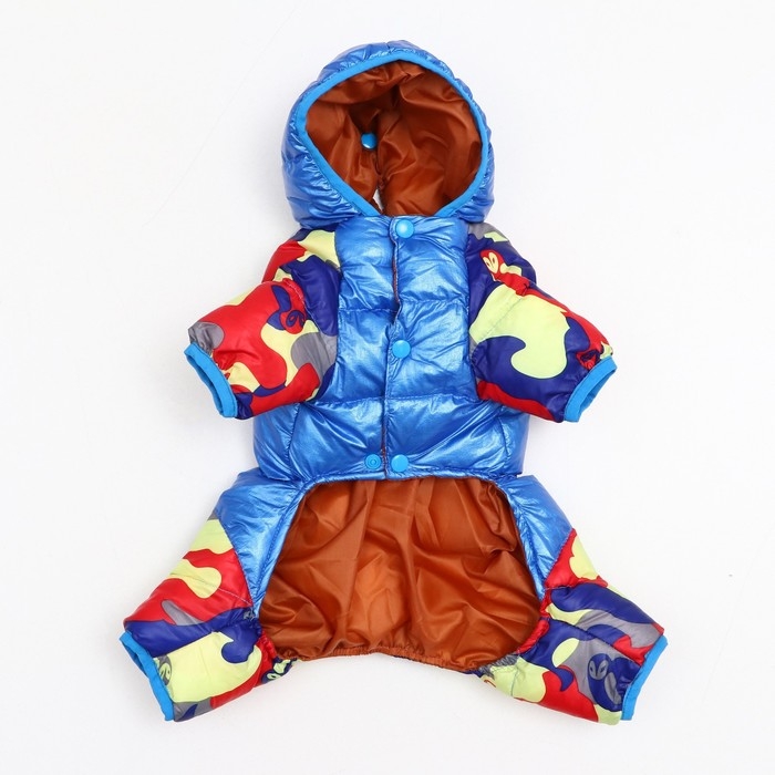 Комбинезон "Волна" с утяжкой, размер 14 (ДС 28 см, ОГ 42 см, ОШ 31 см), синий