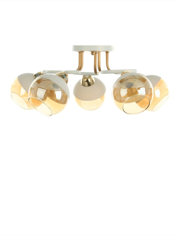 Люстра Люстра "Анден" 5хЕ27 40Вт бело-золотой 57х57х22 см