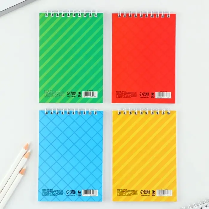 МИКС блокнотов А6, 40 л на гребне, мягкая обложка «Зверюшки» МИКС блокнотов А6, 40 л на гребне, мягкая обложка «Зверюшки»