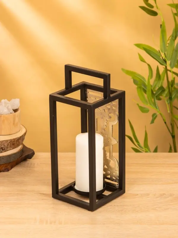 Подсвечник фонарь  Подсвечник фонарь "Геральдика" 12,5х12,5х32 см, d 7,5 см, алюминий, железо