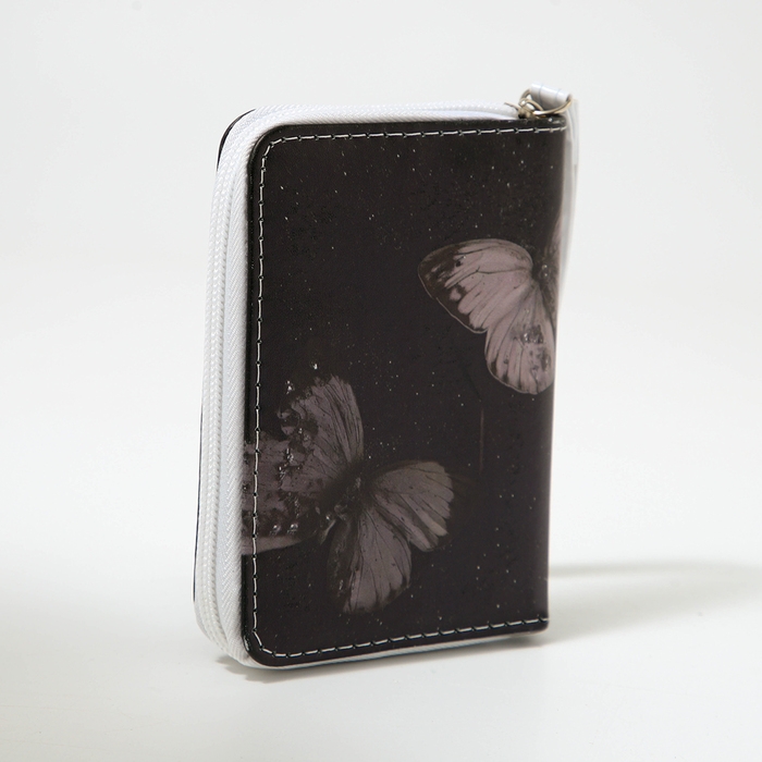 Кошелёк детский на молнии «Выбражулька», цвет чёрный