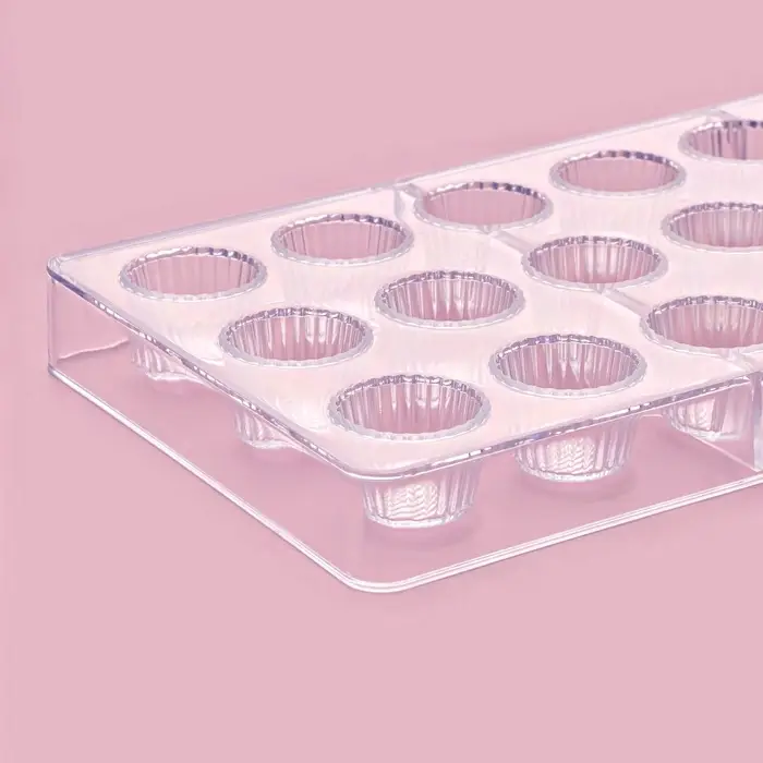 Форма для конфет и шоколада KONFINETTA &laquo;Конфетти&raquo;, пластик, 27.5&times;13.5 см, 21 ячейка, прозрачная