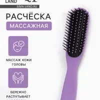 Расчёска массажная, 4&times;20 (&plusmn;1) см, МИКС