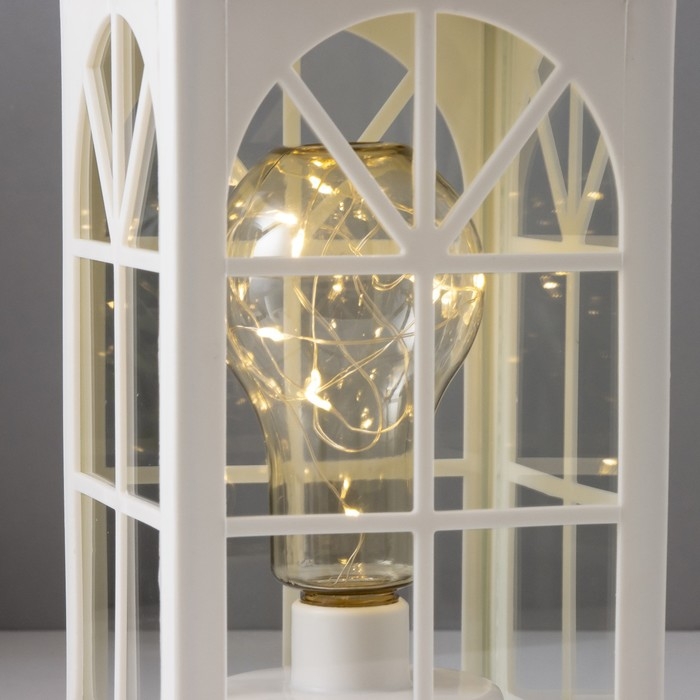 Ночник Ночник "Фонарь-домик"белая от батареек 3ААА 35х13,5х13,5 см RISALUX