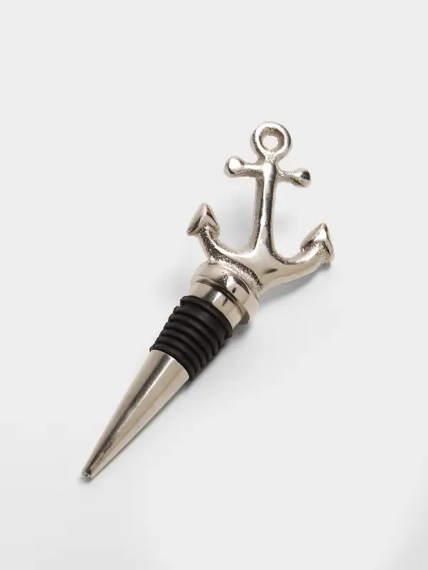 Пробка для бутылки &laquo;Якорь&raquo; алюминий 5&times;2&times;14 см