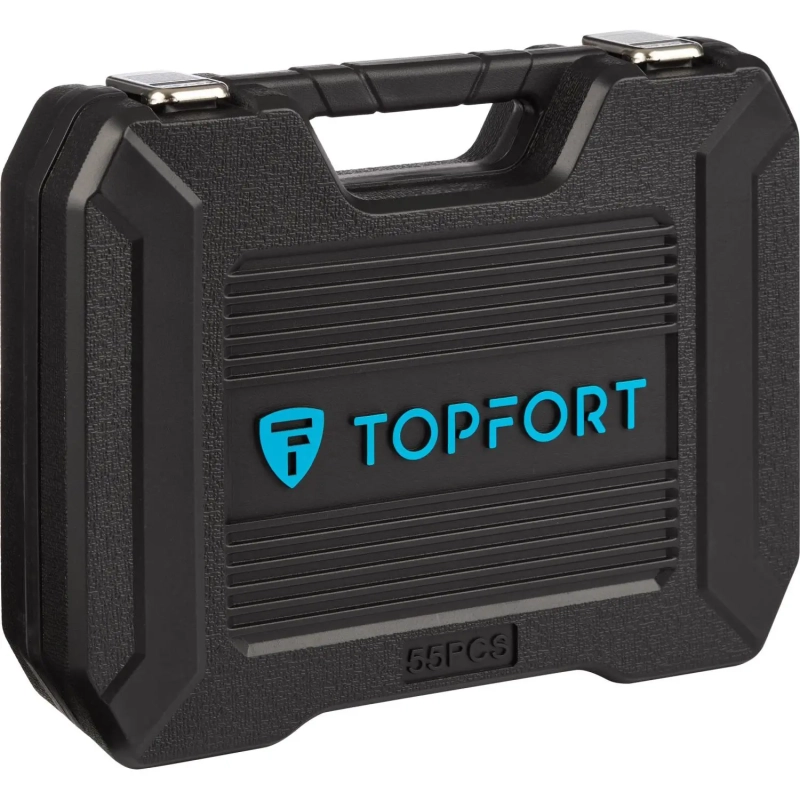 Набор инструмента TOPFORT 55 предметов 1/4 и 1/2