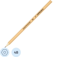 Карандаш чернографитный Красин Конструктор 4B(4М) дерево/лак шестигр. С-313