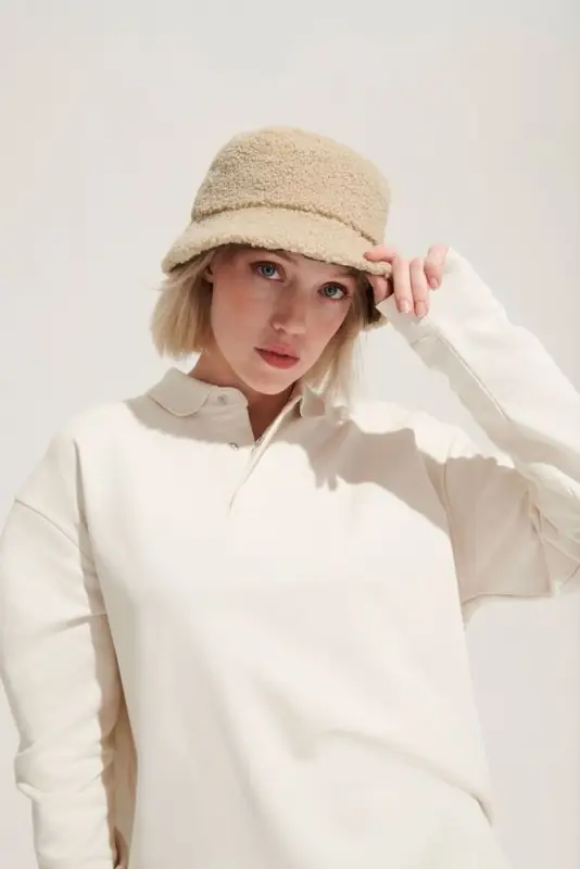 Панама Bucket двусторонняя, хаки с бежевым, размер S/M