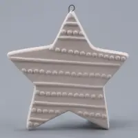 Ёлочная игрушка под раскраску &laquo;Звезда&raquo;, с подвесом