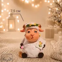 Сувенир полистоун &laquo;Овечка весна&raquo; 5&times;5.2&times;7.5 см