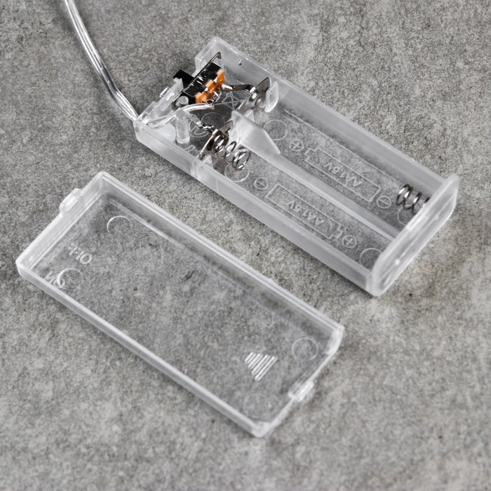 Гирлянда «Нить» 1.6 м с насадками «Шарики с серебристым конфетти», IP20, серебристая нить, 15 LED, батарейки ААх2 (нет в комплекте), свечение белое Гирлянда «Нить» 1.6 м с насадками «Шарики с серебристым конфетти», IP20, серебристая нить, 15 LED, батарейки ААх2 (нет в комплекте), свечение белое