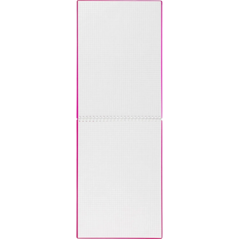 Блокнот А4 80л Attache гребень клетка пластик бордов с тиснением