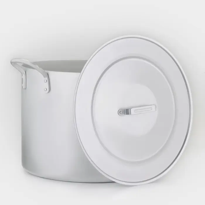 Котел, 50 л, d=44 см, с крышкой, алюминий, серебристая