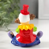 Сувенир полистоун "Клоун с играет на барабане" яркий разноцветный 11 см