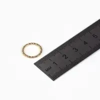 Кольцо соединительное разъёмное, 1.5&times;1.5 см, набор 100 шт. цвет золото