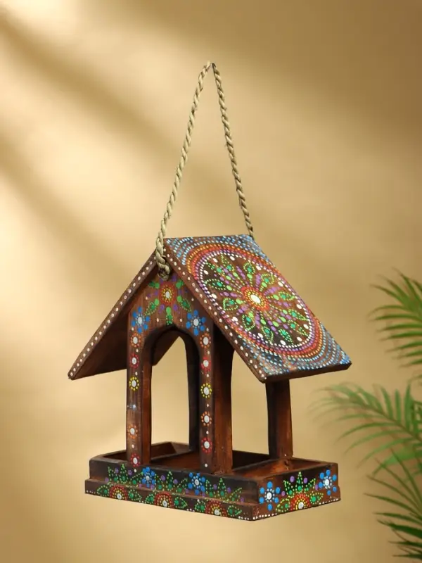 Подвесной декор &laquo;Кормушка для птиц&raquo;, 14&times;26&times;26 см, дерево