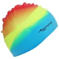 Шапочка для плавания взрослая ONLYTOP Swim, силиконовая, обхват 54-60 см, МИКС
