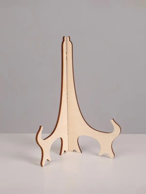 Подставка для тарелок, 10&times;10&times;17.5 см, толщина 3 мм, цвет бежевый