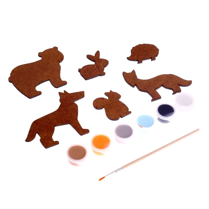 Набор для росписи «Лесные зверята» Набор для росписи «Лесные зверята»