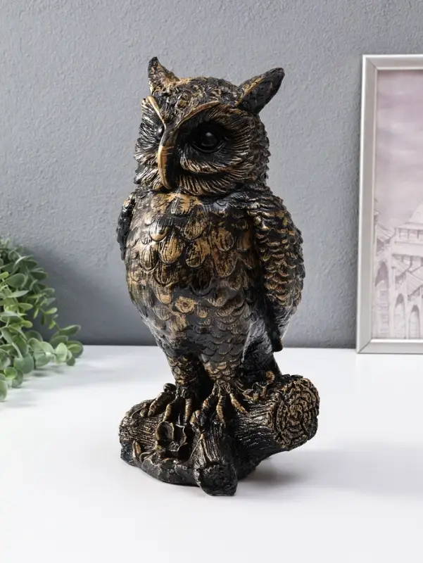 Копилка "Филин" 35 см, античный