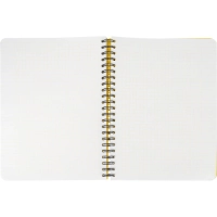 Бизнес-тетрадь А5,96л,кл,спир,пластик,тон.бл. Attache Bright colours Желтый