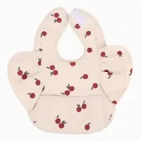 Нагрудник для кормления, непромокаемый с карманом, бежевый M&B