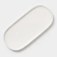 Блюдо сервировочное Magistro White Snow, 24.5&times;11&times;1.5 см, фарфор, белое