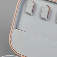 Шкатулка - органайзер для хранения украшений, 9&times;9&times;3.8 см, розовая