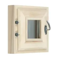 Окно, 30×30см, однокамерный стеклопакет, осина Окно, 30×30см, однокамерный стеклопакет, осина