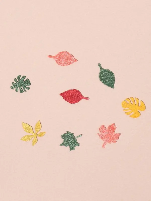 Фигурки для декора «Листья», объёмные, разноцветные