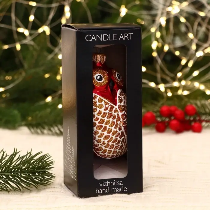 Ёлочная игрушка &laquo;Совушка&raquo; ручная роспись, h=11 см, МИКС