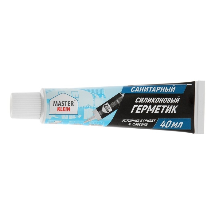 Герметик Master Klein, силиконовый, санитарный, прозрачный, 40 мл Герметик Master Klein, силиконовый, санитарный, прозрачный, 40 мл