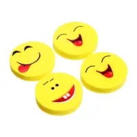 Набор ластиков фигурных Calligrata &laquo;Смайлы&raquo;, 4 штуки, в блистере, МИКС