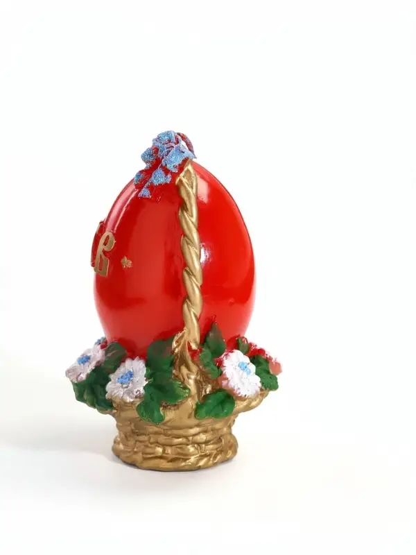 Свеча декоративная &laquo;Пасхальное яйцо в корзинке&raquo;, 7&times;10.5 см, 130 г