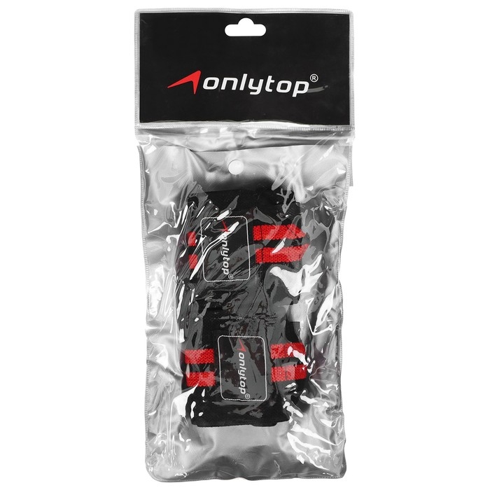 Бинты для фиксации запястья ONLYTOP, цвет черный/красный Бинты для фиксации запястья ONLYTOP, цвет черный/красный