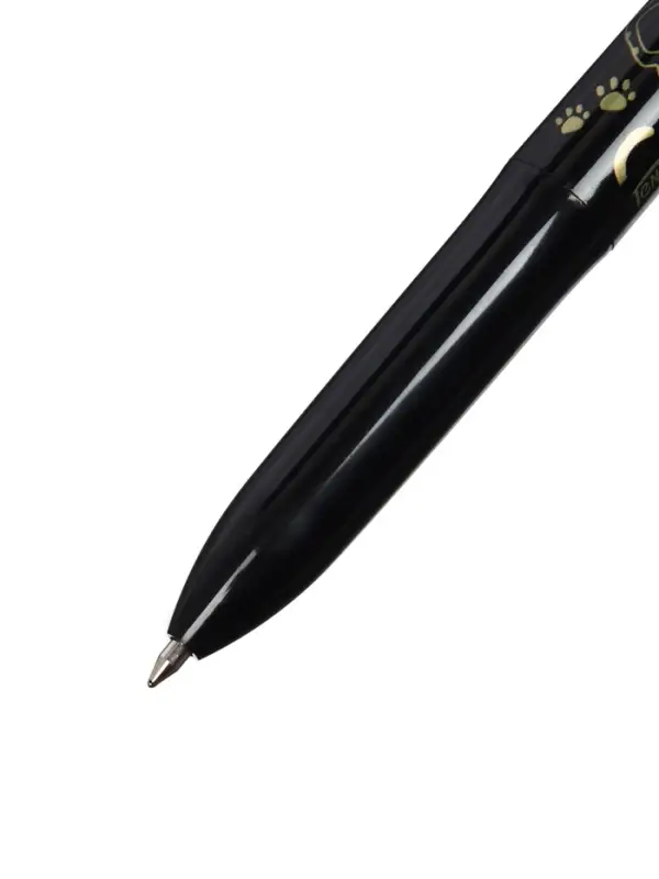 Набор шариковых ручек, 3 штуки, автоматические, 4-цветная, чёрный корпус, с рисунком
