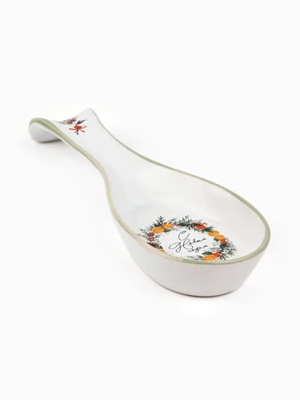 Подставка под ложку новогодняя &laquo;С Новым годом&raquo;, 7&times;22.3 см, ручная работа