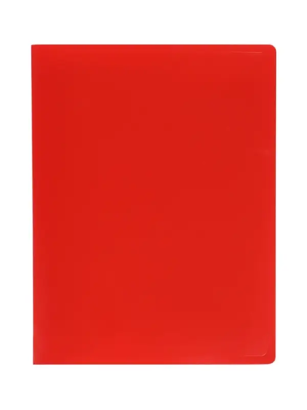 Папка с 30 вкладышами А4, 500 мкм, Calligrata, текстура &laquo;песок&raquo;, красная