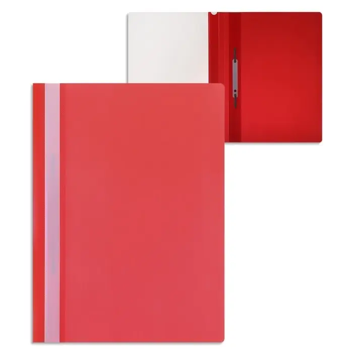 Папка - скоросшиватель Calligrata, А4,160 мкм, красная, прозрачный верх Папка - скоросшиватель Calligrata, А4,160 мкм, красная, прозрачный верх