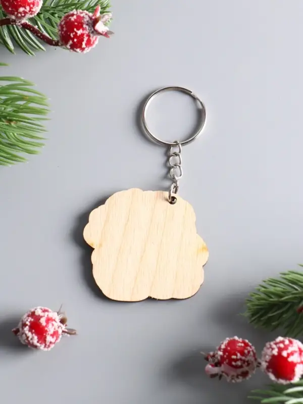 Брелок новогодний 2026 «Пусть сбудутся мечты», размер брелока 4.5×4 см