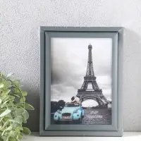 Фоторамка пластик 13х18 см "Остин" серый графит 21,5х16,5х1,5 см