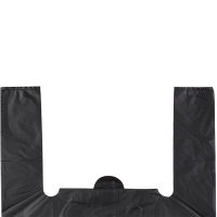 Пакет-майка УСИЛЕННЫЙ,ПНД., 40+18x70см.,черный,30мкм,50 шт./уп