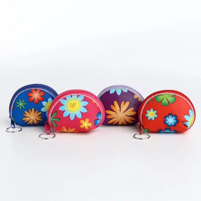 Кошелёк детский &laquo;Цветочки&raquo;, маленький, монетница, МИКС