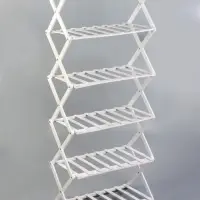 Стеллаж универсальный, 6 полок, 50&times;25&times;110 см, напольный, открытый, белый, Greengo