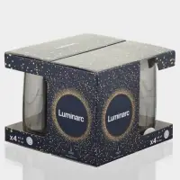 Стаканы Luminarc &laquo;Сияющий графит&raquo;, 330 мл, набор 4 шт., стекло, серые