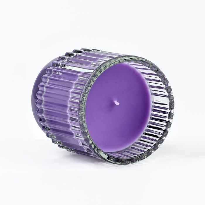 Свеча ароматическая в стекле: лаванда, 7 х 8 см. Свеча ароматическая в стекле: лаванда, 7 х 8 см.